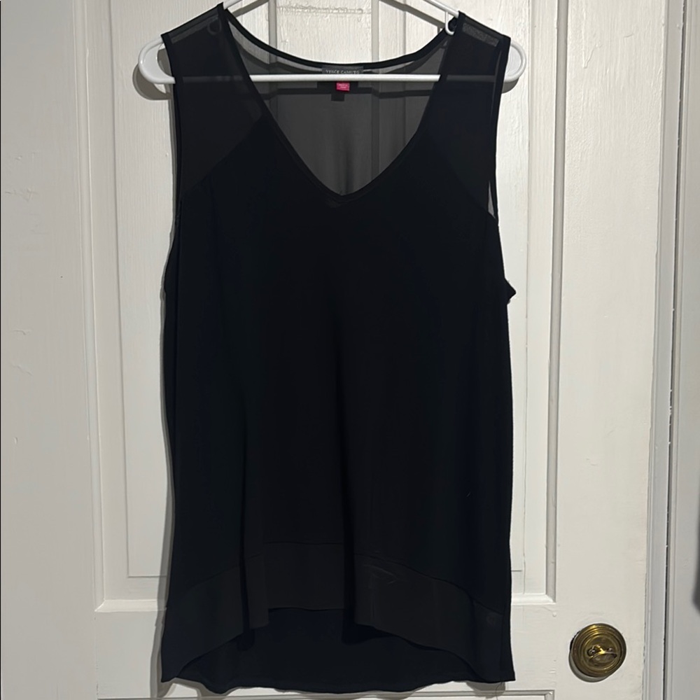 Vince Camuto Black Sleeveless Tank Top